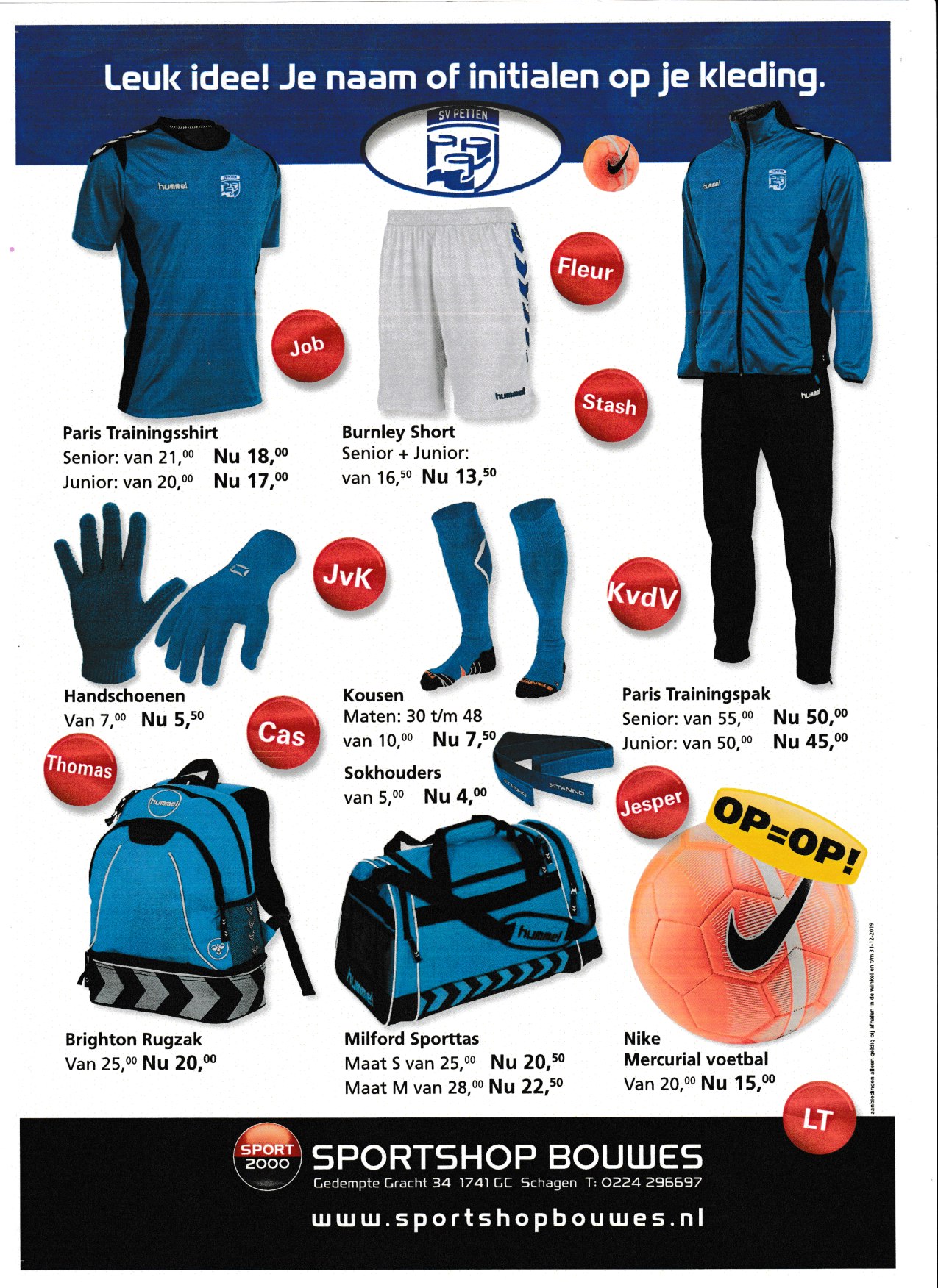 Scoor nu een deal bij Sportshop Bouwes