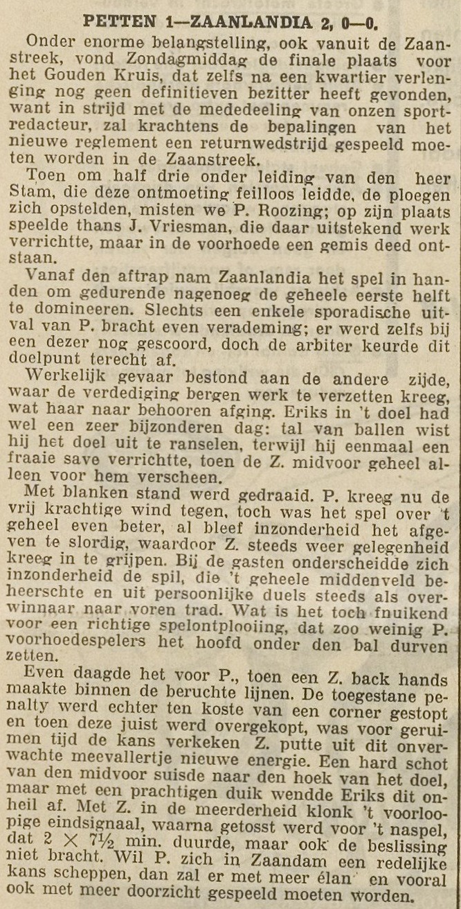 Historie vv Petten 9/20