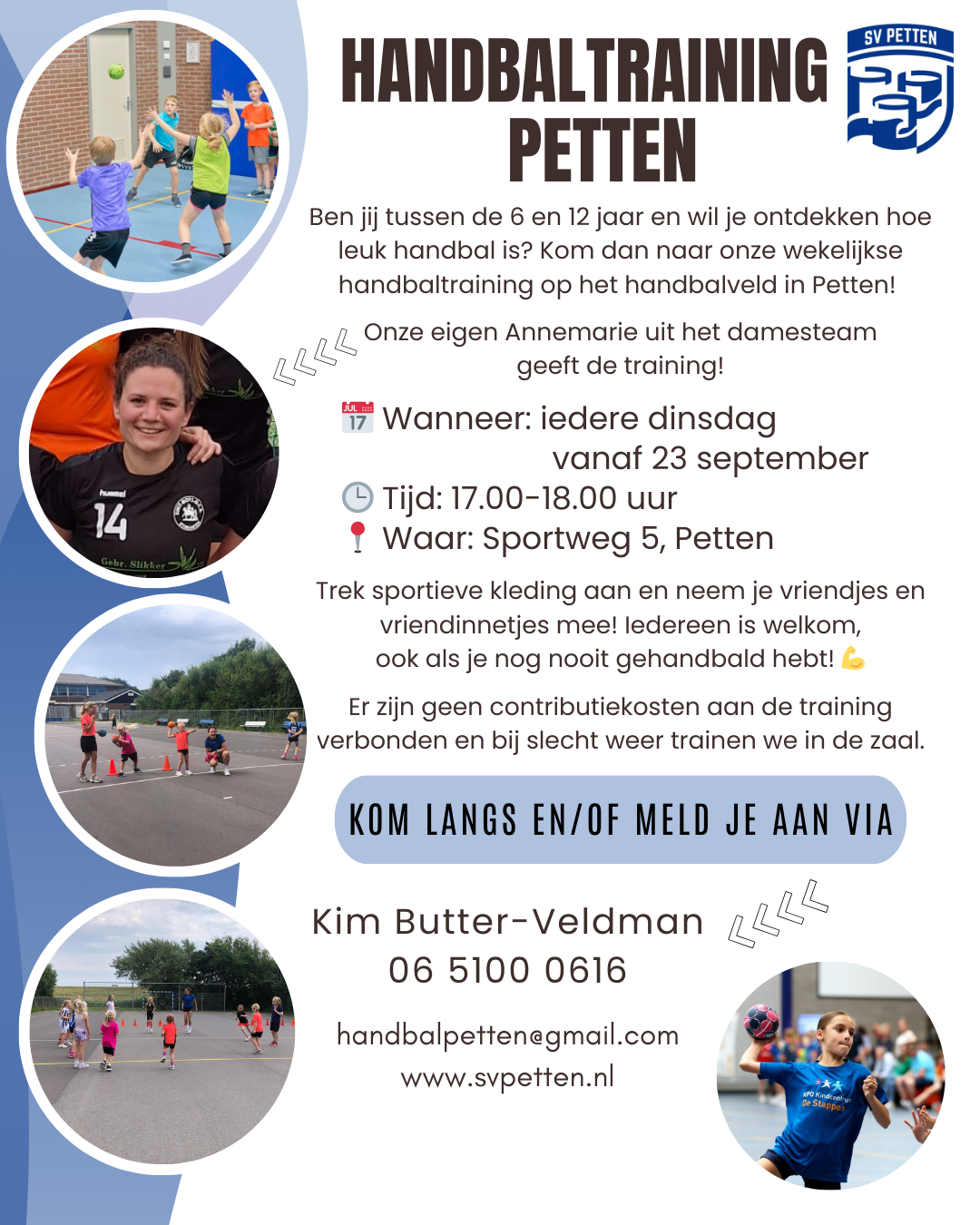 Jeugdhandbaltraining Petten
