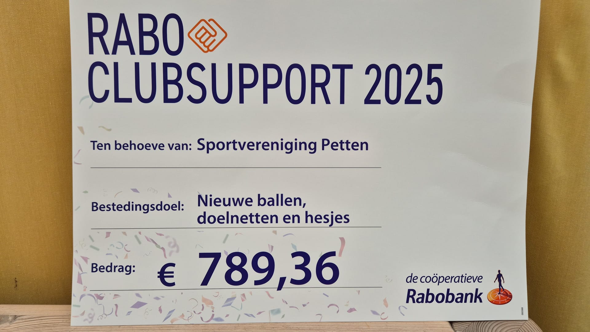 Dank voor uw stem/steun!