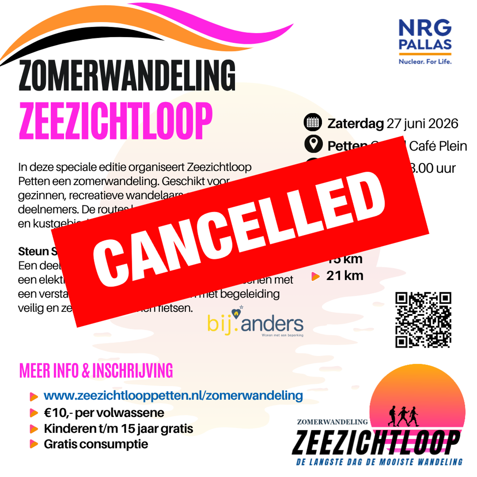 AFGELAST: Zeezichtloop Zomerwandeling 2026