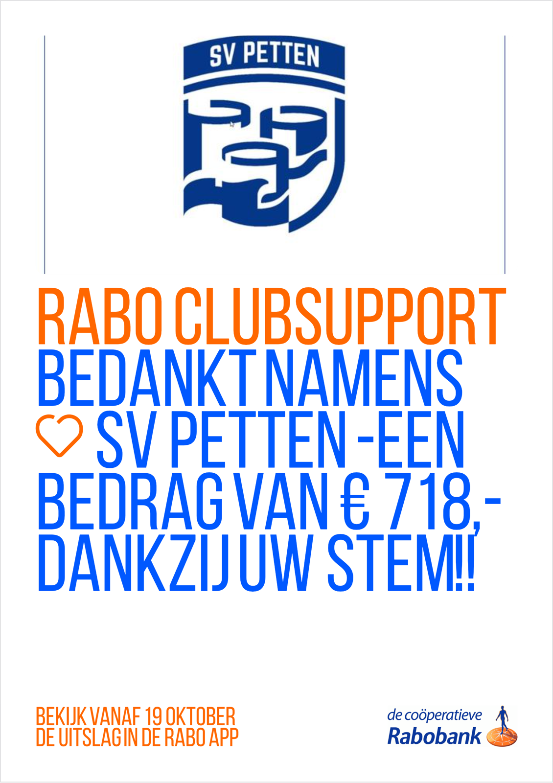 Bedankt voor uw stem!