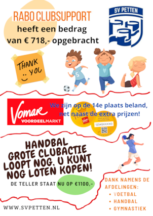 Flyer Sportflits bedankt