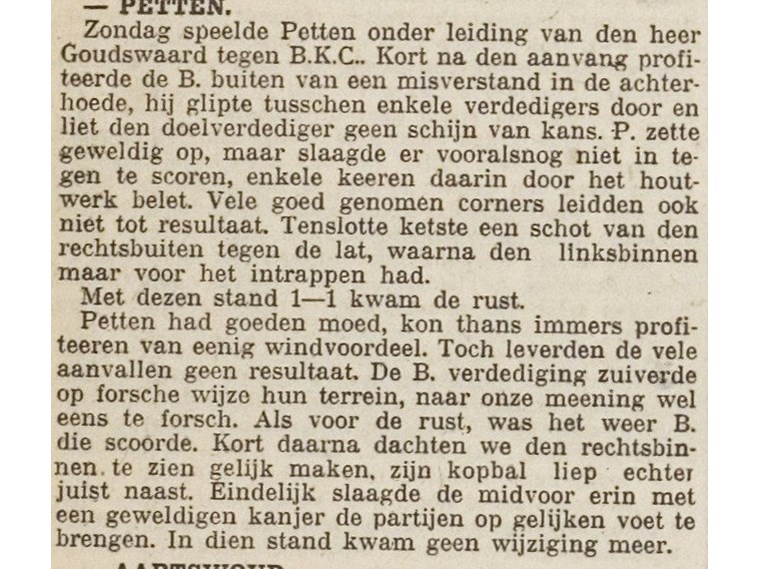 BKC - Petten (oefen) 24-4-1932